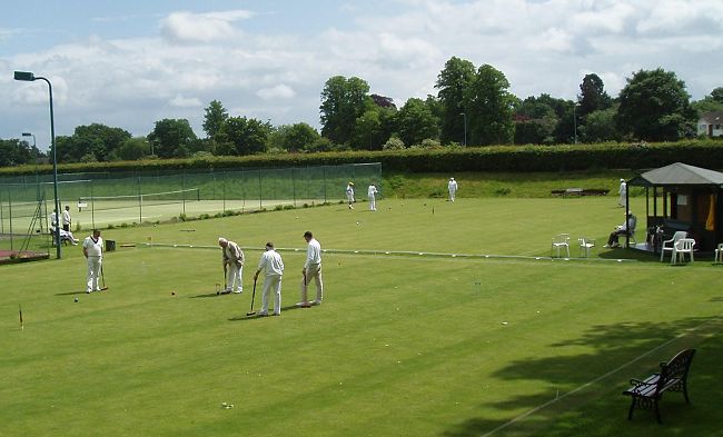 pano1.jpg - Aerial view of those superb lawns and pavilion
