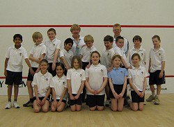 Junior coaching at Kenilworth Squash Club
